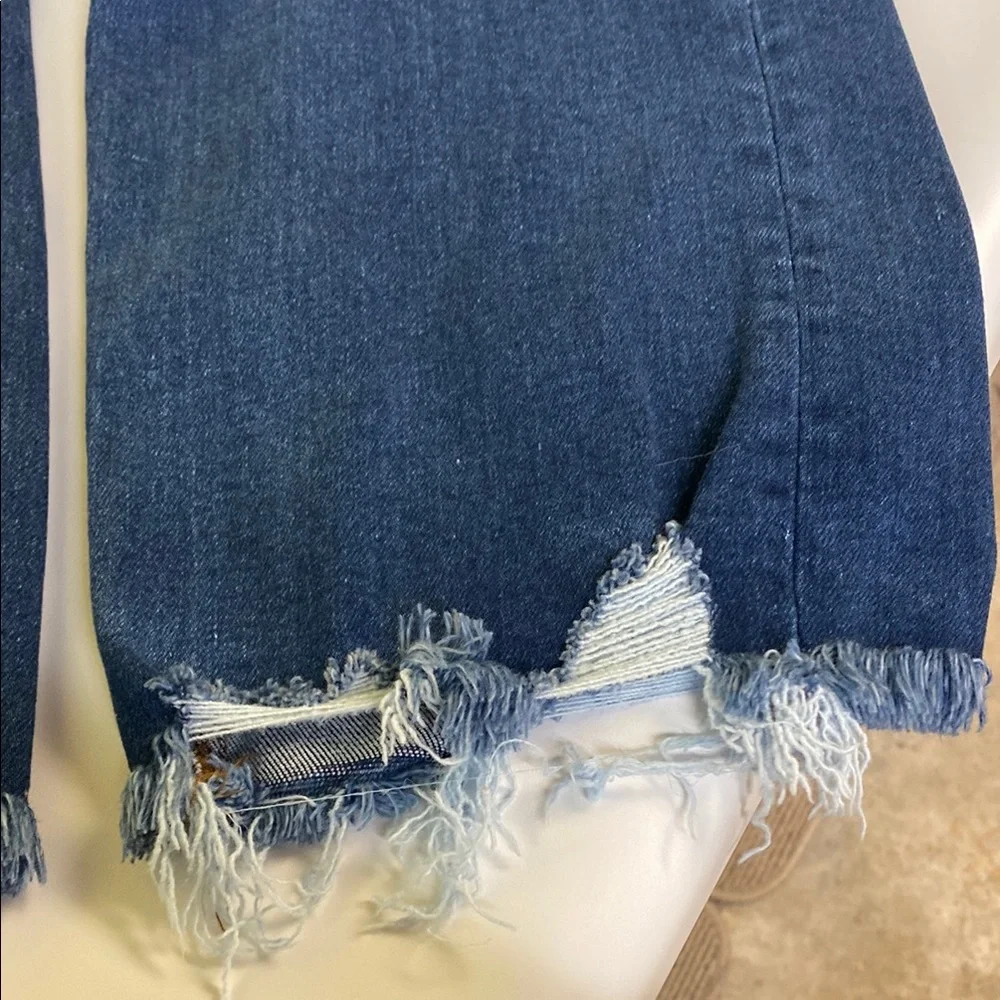 Flying Monkey Distressed Straight Leg Stretch Jean - Picture 7 of 7